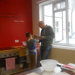 Cooking at Red hen Cookery School