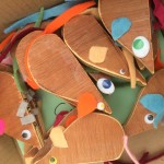 In honour of our little mouse resident we have made wooden mice.